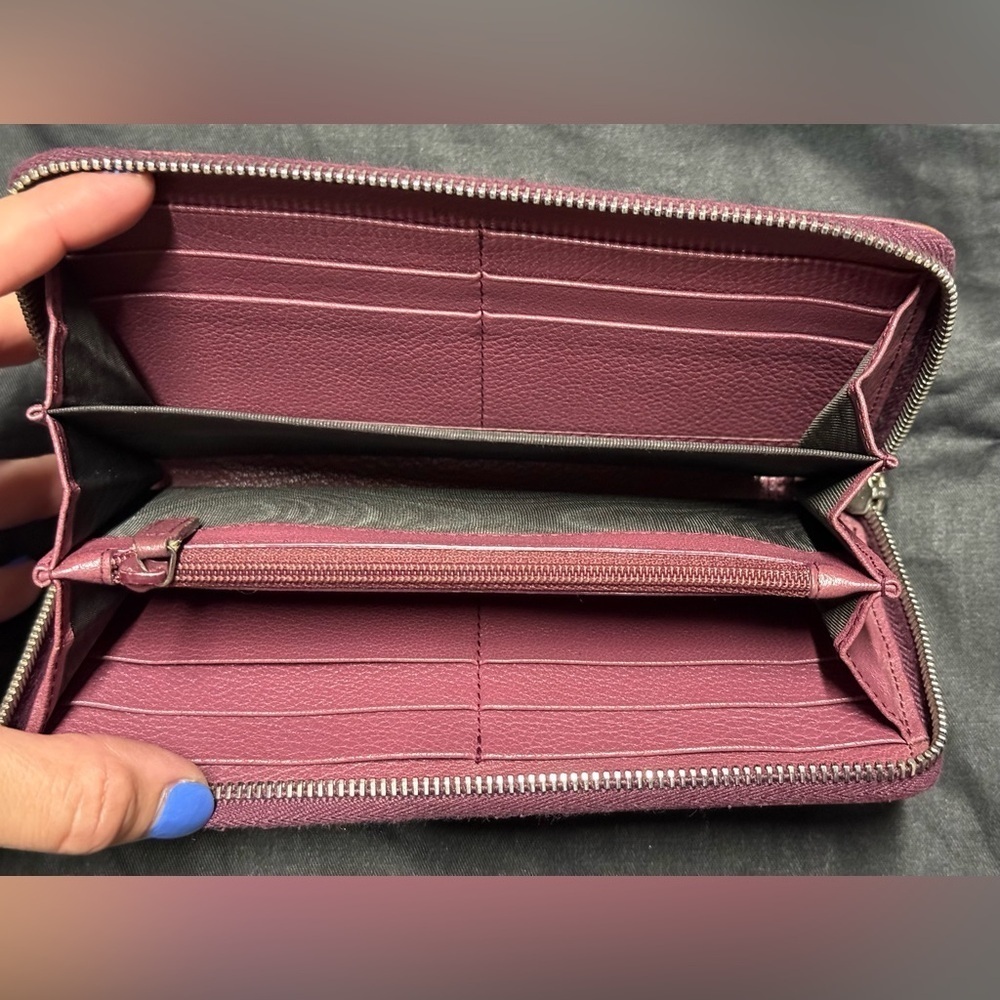 YSL pink Cassandra studded zip around wallet - Picture 12 of 16